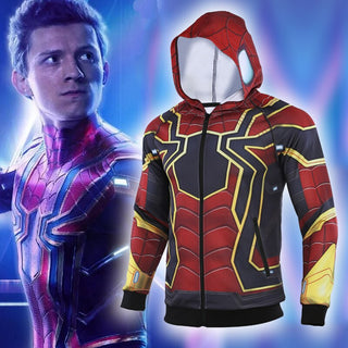 Avengers 4 Endgame IRON SPIDER-MAN Zipper Hoodie