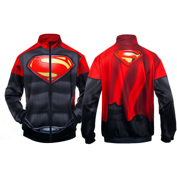 Red SUPERMAN Zipper Jacket