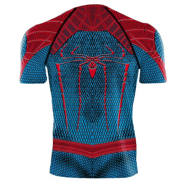 Retro SPIDERMAN Long Sleeve Compression Shirt for Men