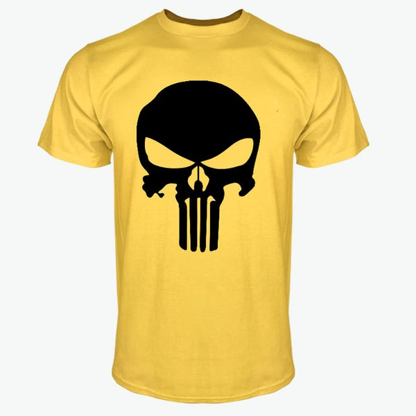 PUNISHER White Skull T-Shirt for Men (15 colors)