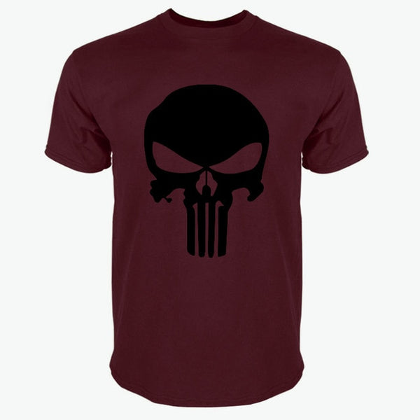 PUNISHER White Skull T-Shirt for Men (15 colors)