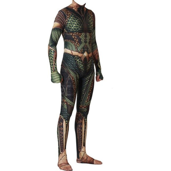Dark AQUAMAN Jumpsuit Costume for Men