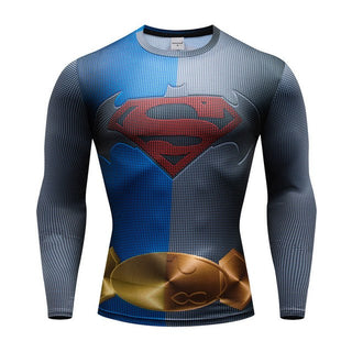 BATMAN vs. SUPERMAN Long Sleeve Compression Shirt For Men