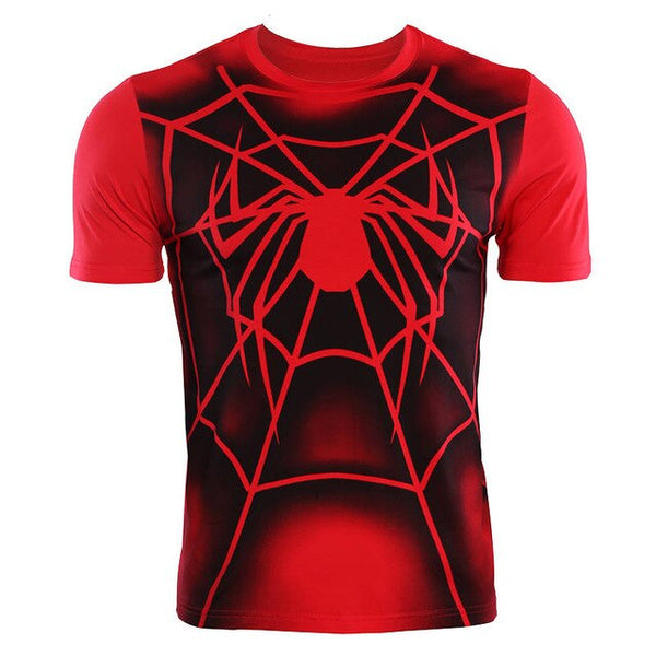 Casual Red SPIDERMAN T-Shirt for Men
