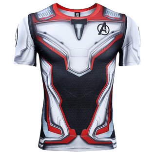 Avengers 4 Endgame 3D Short Sleeve Compression Shirt For Men