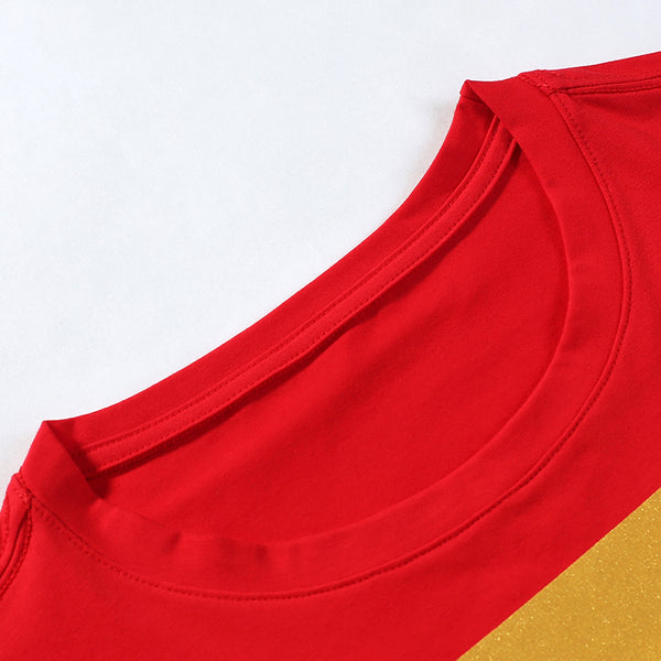 Red SHAZAM Logo Casual T-Shirt