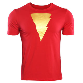 Red SHAZAM Logo Casual T-Shirt