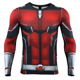 Avengers 4 Endgame ANT MAN Long Sleeve Compression Shirt for Men