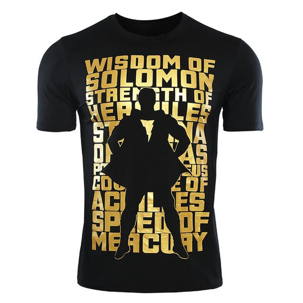 Black SHAZAM Casual T-Shirt for Men