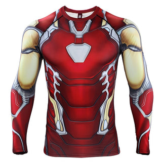Avengers 4 IRON MAN  Long Sleeve Compression Shirt