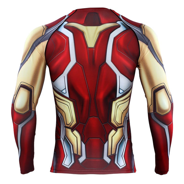Avengers 4 IRON MAN  Long Sleeve Compression Shirt