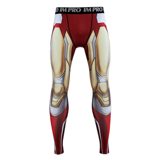 Avengers 4 IRON MAN  Compression Tights