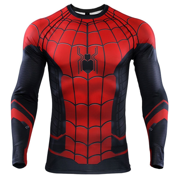 SPIDERMAN Far From Home Long Sleeve Compression Shirt