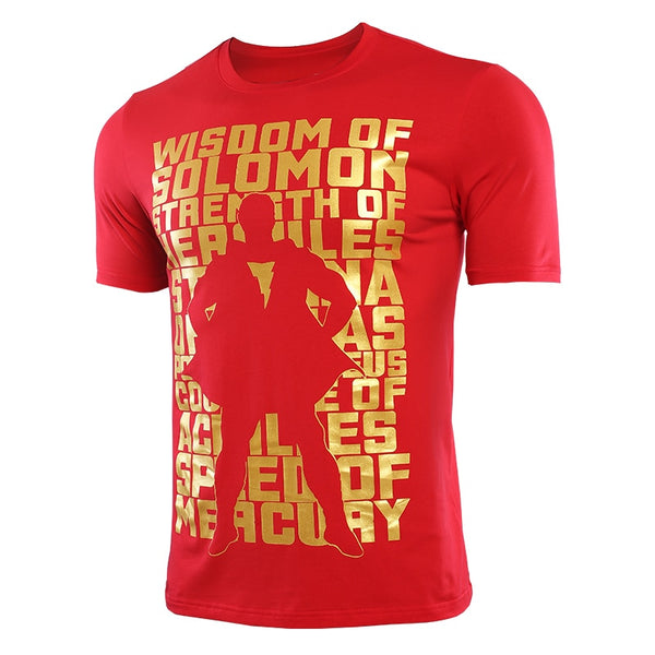 Casual SHAZAM Cotton T-Shirt for Men