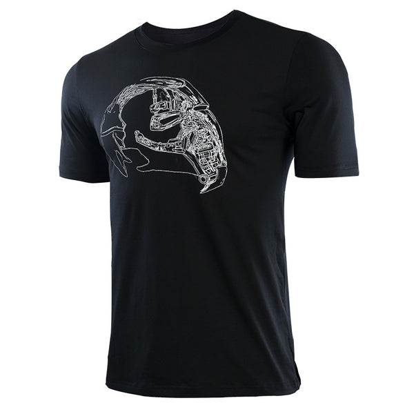 Casual IRON MAN Mask Short Sleeve T-Shirt for Men