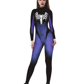 Purple VENOM Cosplay Jumpsuit Costume For Women