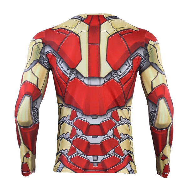 The Avengers 4 IRON MAN MK-42 Long Sleeve Compression Shirt