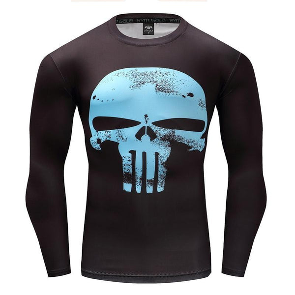PUNISHER Compression Shirt for Men (Long Sleeve)