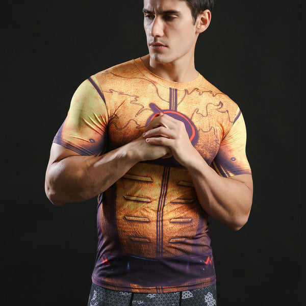 REVERSE FLASH Compression Shirt for Men (Short Sleeve)