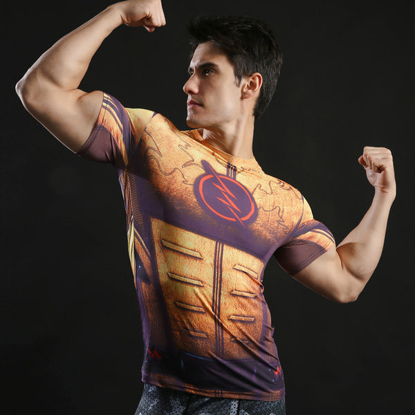 REVERSE FLASH Compression Shirt for Men (Short Sleeve)