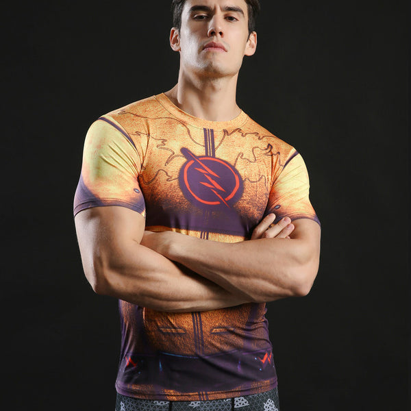 REVERSE FLASH Compression Shirt for Men (Short Sleeve)