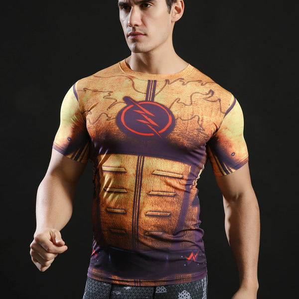 REVERSE FLASH Compression Shirt for Men (Short Sleeve)
