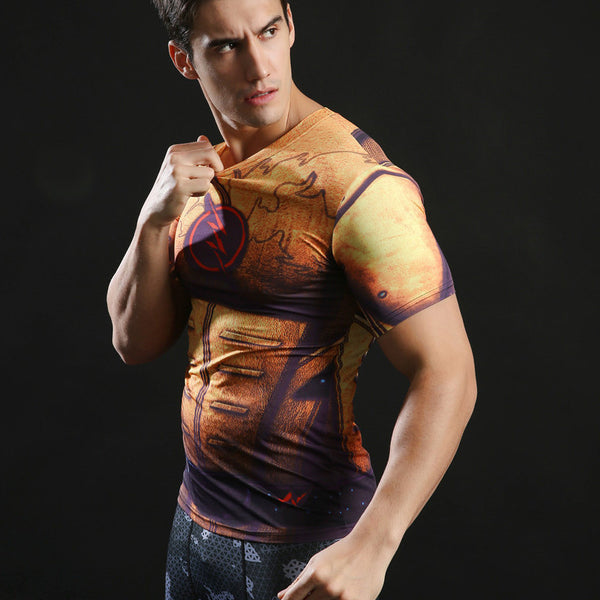 REVERSE FLASH Compression Shirt for Men (Short Sleeve)