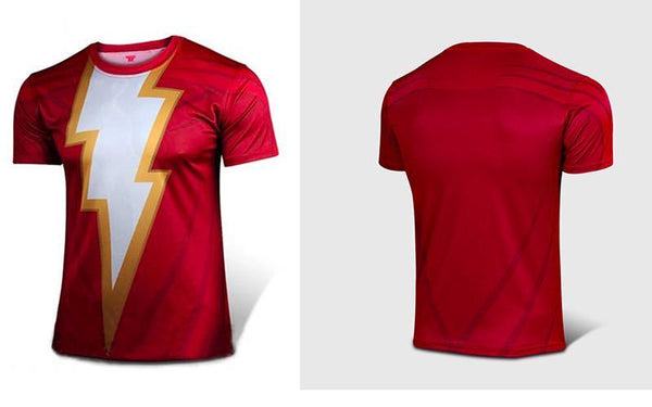 SHAZAM Short Sleeve Compression Shirt for Men