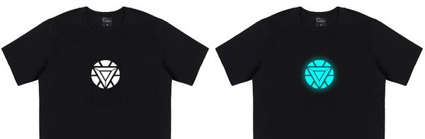 Glow in Dark IRON MAN Reactor Casual T-Shirt