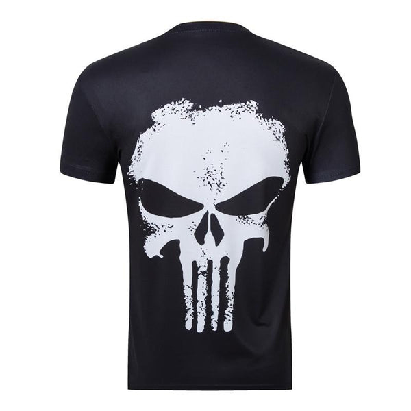 Short Sleeve PUNISHER T-Shirt for Men (Blue/White/Black)