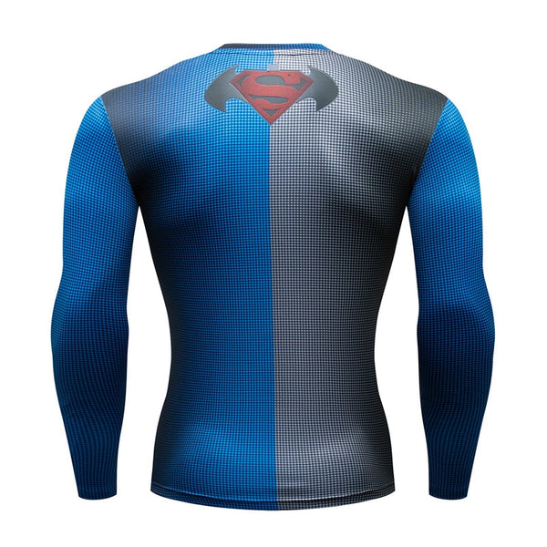 BATMAN vs. SUPERMAN Long Sleeve Compression Shirt For Men