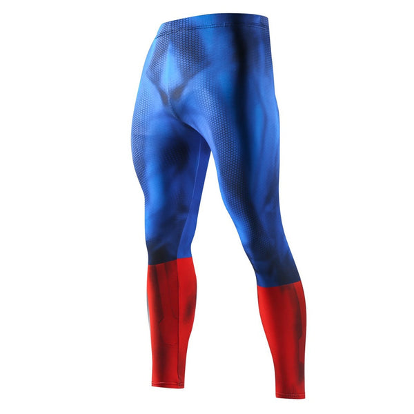 SPIDERMAN Blue Compression Leggings for Men – ME SUPERHERO