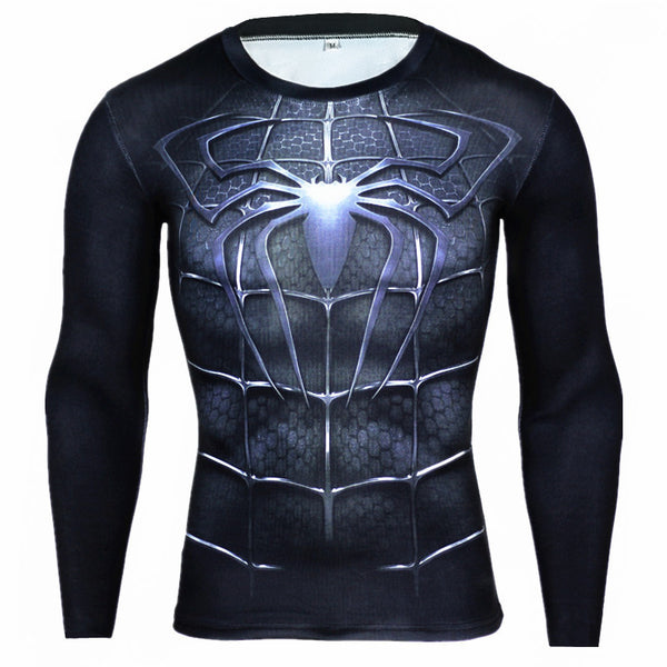 SPIDERMAN Long Sleeve Compression Shirt for Men – ME SUPERHERO