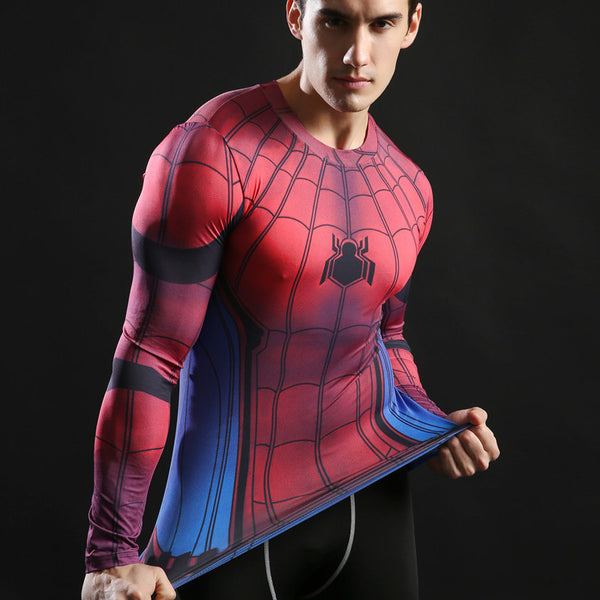 SPIDERMAN Compression Shirt for Men (Long Sleeve)