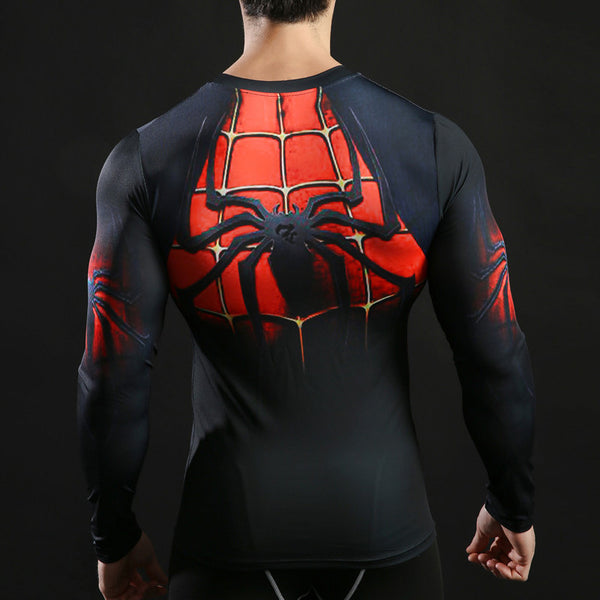 SPIDERMAN Red Compression Shirt for Men (Long Sleeve) – ME SUPERHERO