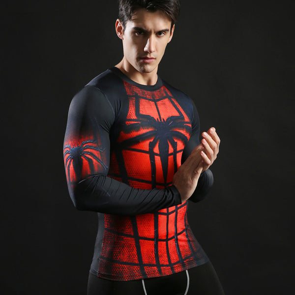 SPIDERMAN Compression Shirt for Men (Long Sleeve)
