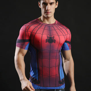 SPIDERMAN Compression Shirt for Men (Short Sleeve)