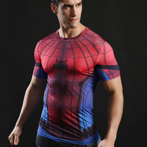 SPIDERMAN Compression Shirt for Men (Short Sleeve)