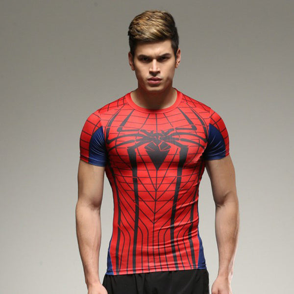 SPIDERMAN Compression Shirt for Men (Short Sleeve)