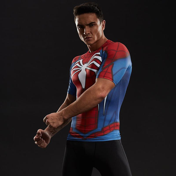 SPIDERMAN Compression Shirt for Men (Short Sleeve)