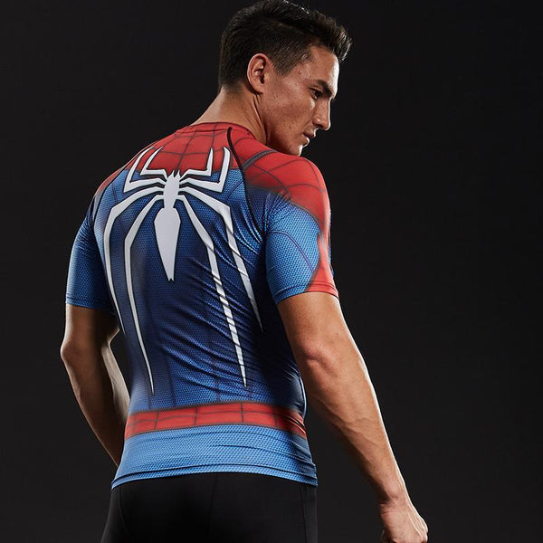 SPIDERMAN Compression Shirt for Men (Short Sleeve)