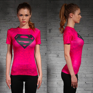SUPERGIRL Compression Shirt for Women (Short Sleeve)