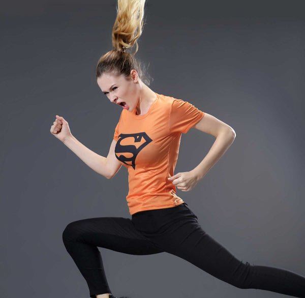 SUPERGIRL Compression Shirt for Women (Short Sleeve)