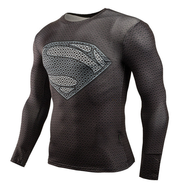 SUPERMAN Compression Shirt for Men (Long Sleeve)