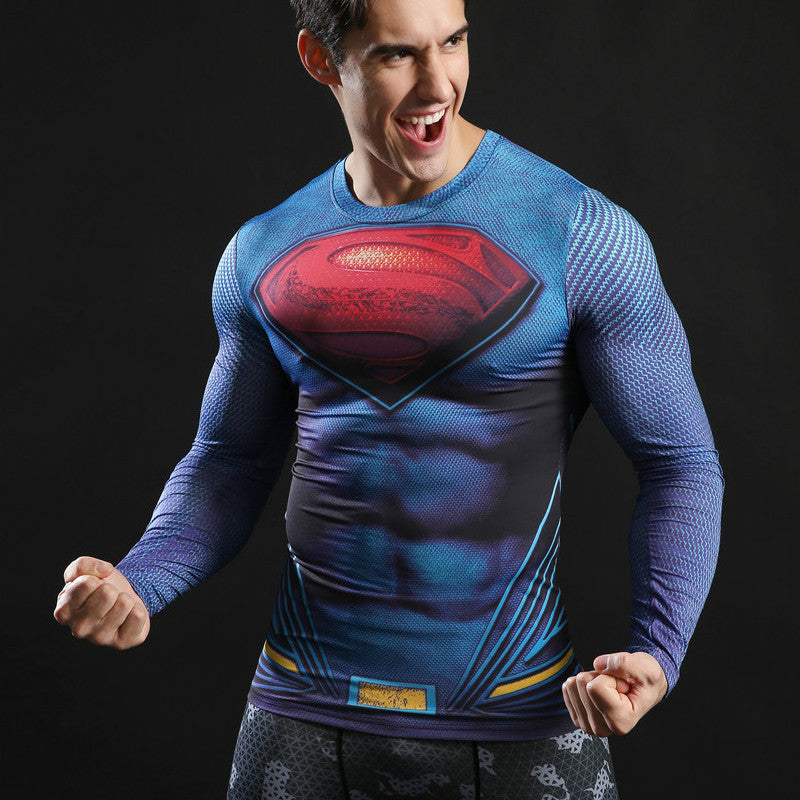 SUPERMAN Compression Shirt for Men (Long Sleeve) – ME SUPERHERO