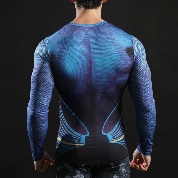 SUPERMAN Compression Shirt for Men (Long Sleeve)