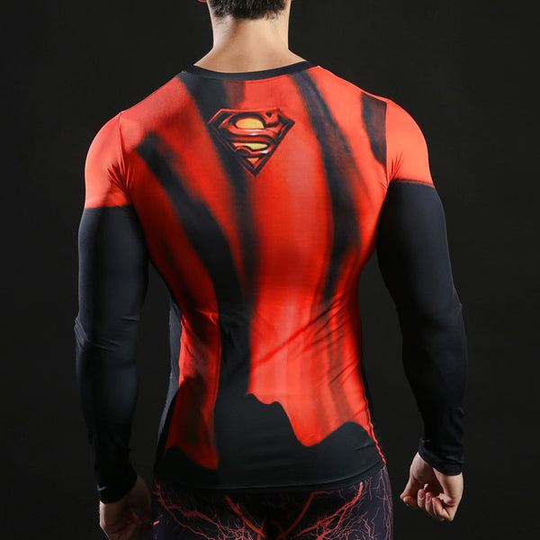 SUPERMAN Compression Shirt for Men (Long Sleeve)