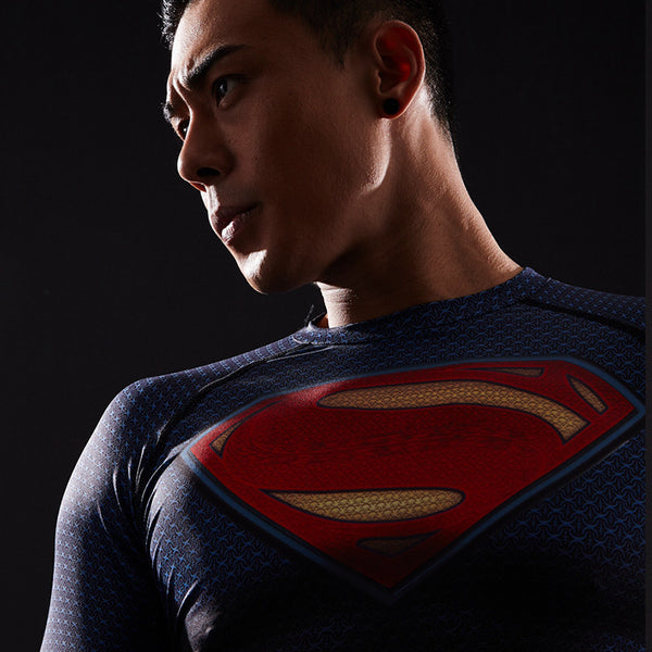 SUPERMAN Compression Shirt for Men (Long Sleeve)