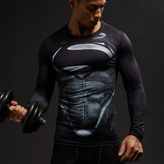 SUPERMAN Compression Shirt for Men (Long Sleeve)