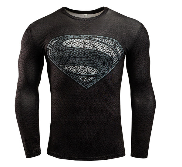 SUPERMAN Compression Shirt for Men (Long Sleeve)